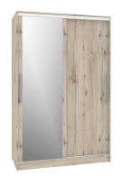 Шкафы-купе 2-х дверные, Шкаф-купе 2-дв  Strike 1350 зеркало/лдсп  (в2105*ш1350*г595)