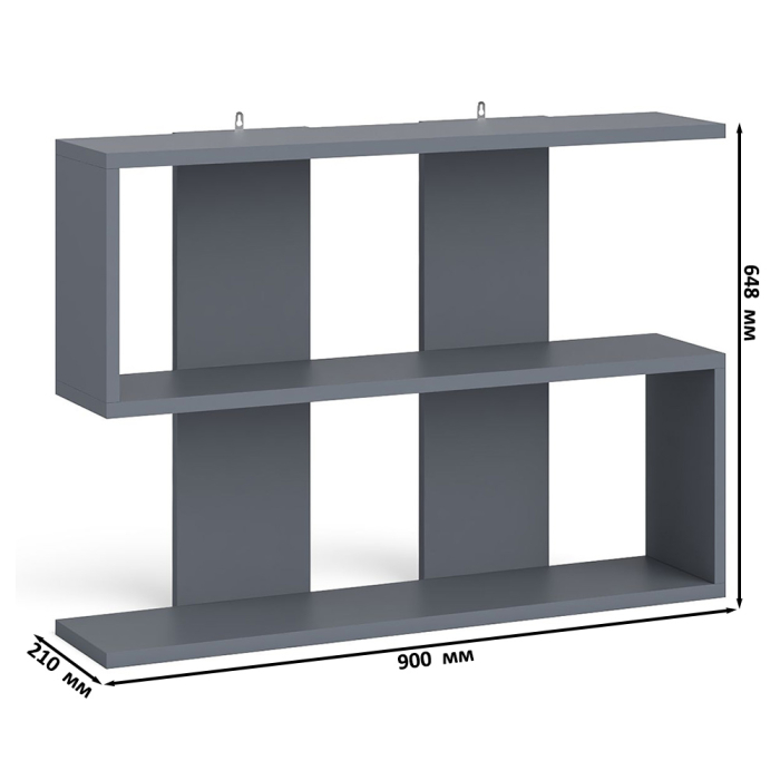 Домашние кабинеты, Компьютерный стол Мори МС-6 правый с полкой для книг и шкаф-комод с верхней антресолью