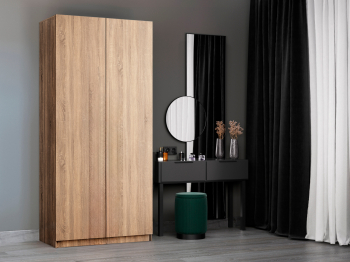 Шкаф распашной Локер 2-х дверный с полками и 1 модулем