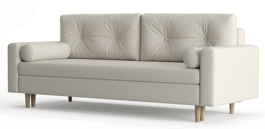 Диван-кровать Таврида, пружинный блок, рогожка