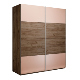 Шкаф-купе Эста 2-х дверный ДСП/Стекла пудра/Доводчик 160х66х240