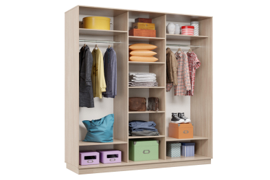 Шкаф-купе Премьер Лайт 42 (01;02;01) трехдверный