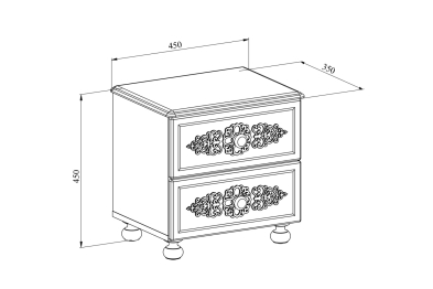 Тумба прикроватная Ассоль АС-4