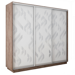Шкаф-купе Экспресс 3-х дверный Фотопечать Ленты Стекла 210х45х240