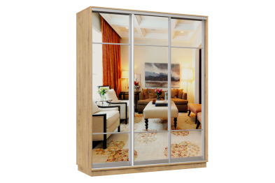 Шкаф-купе Премьер Лайт 21 (11;11;11) трехдверный