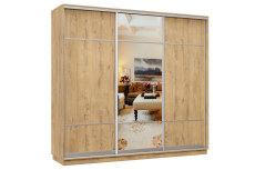 Шкафы-купе 3-х дверные, Шкаф-купе Премьер Лайт 60 (08;11;08) трехдверный