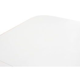 Стол деревянный Бевье молочный/золото