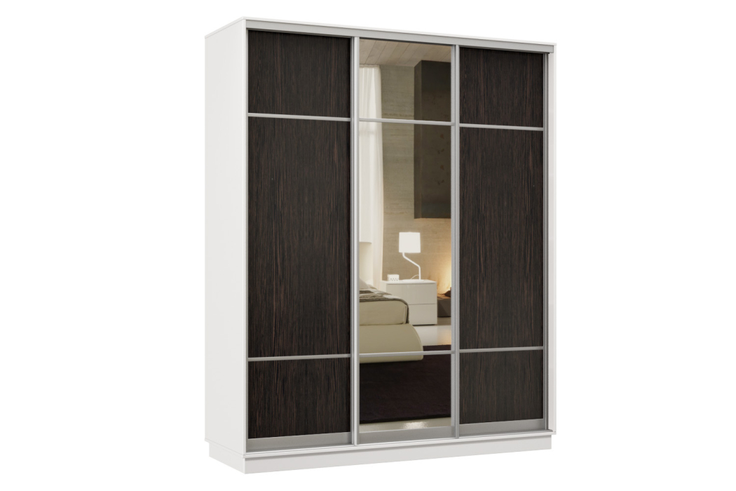 Шкафы-купе, Шкаф-купе Премьер Лайт 33 (08;11;08) трехдверный