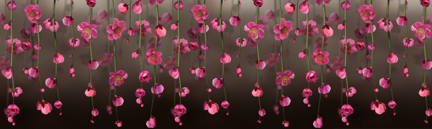 Кухонный фартук Висящие сады 2000x600x1.5 мм глянец