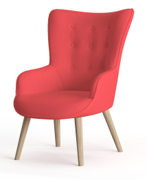 Кресло дизайнерское Шелли, рогожка