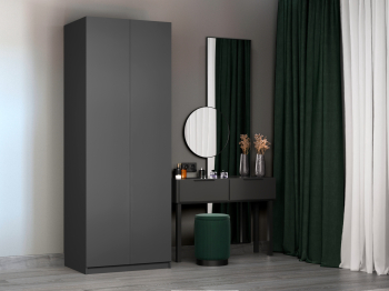 Шкаф складной Е1 Локер ("Гармошка" с системой Push to Move/Правый)81х52.5х220 см, с модулем