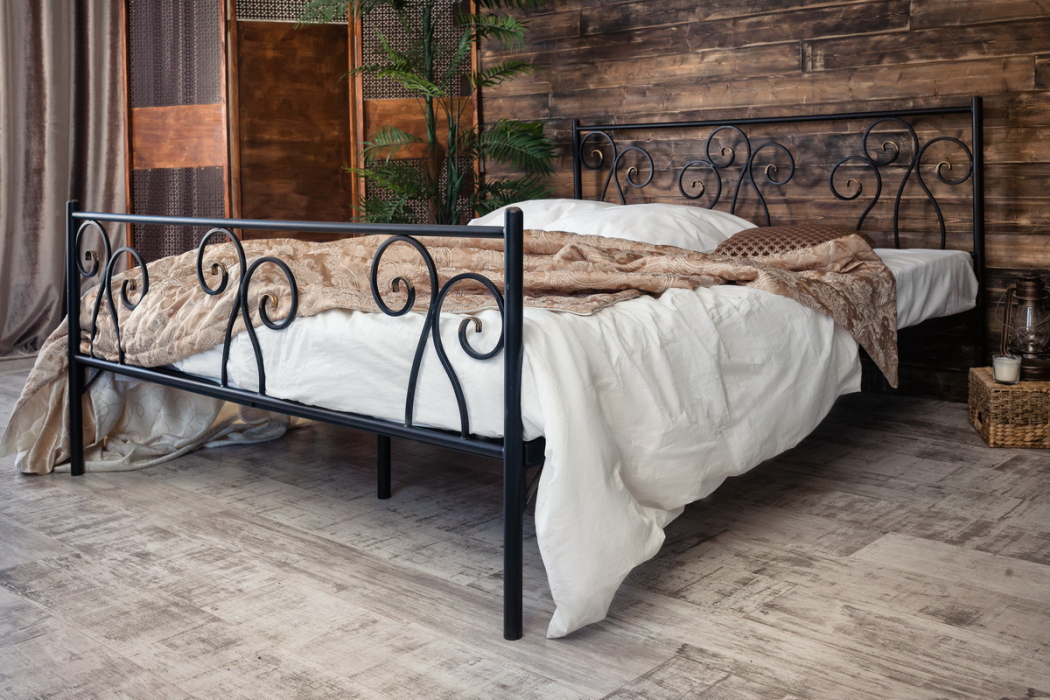 Кованые кровати, Кованая кровать Лацио 1.4 с двумя спинками