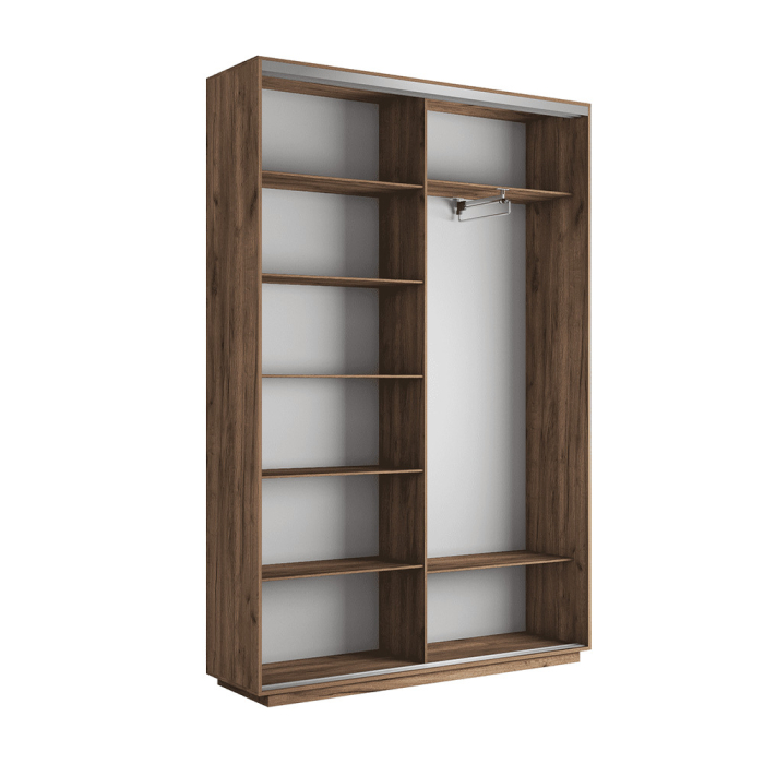 Шкафы-купе 2-х дверные, Шкаф-купе Экспресс 2-х дверный Фотопечать Квадрат Стекла 160х45х240