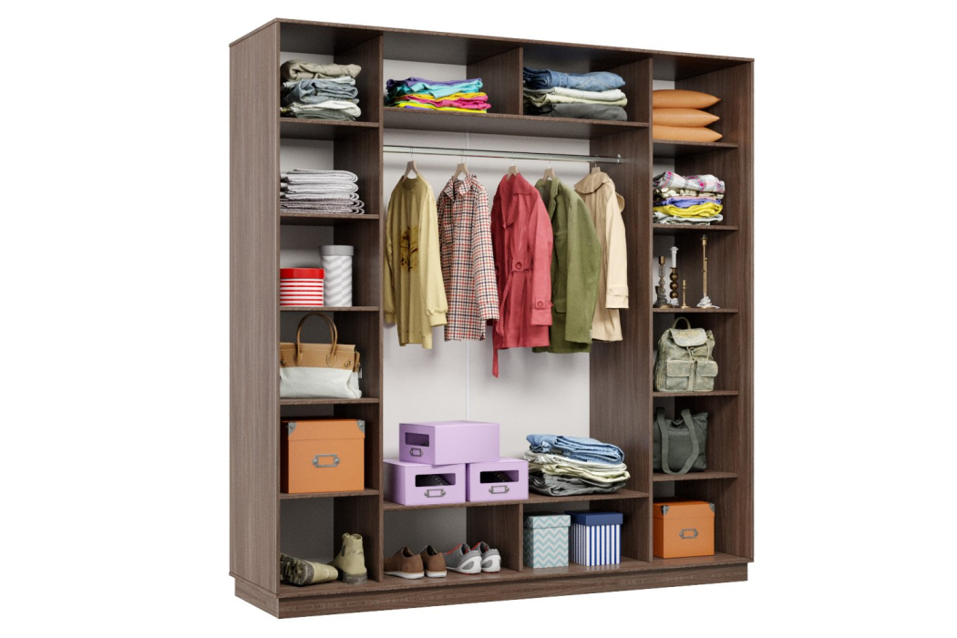 Шкафы-купе, Шкаф-купе Премьер 34 (16;16;16) трёхдверный