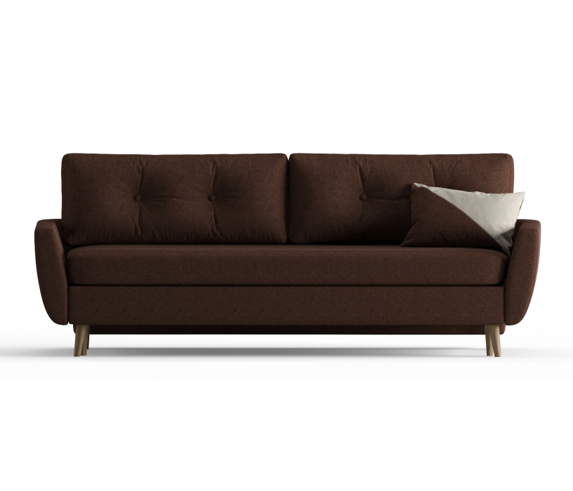 Диваны с ящиком для белья, Диван-кровать Норфолк, независимый пружинный блок, рогожка