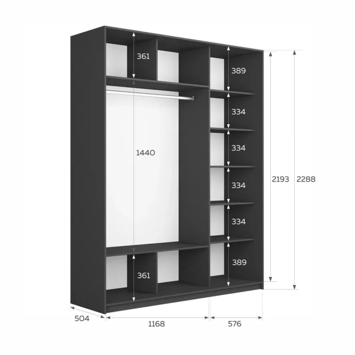 Шкафы-купе 3-х дверные, Шкаф-купе Прайм 3-х дверный Стекла фисташка/Доводчики 180х57х230