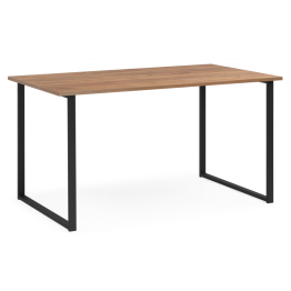 Деревянный стол Лиман 140 х 80 (черные ноги)