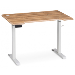 Компьютерный стол Маркос с механизмом подъема 120х75х75, белый