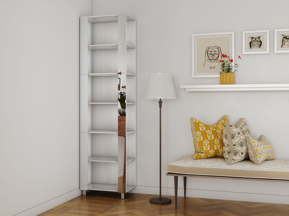 Открытые, Стеллаж модульный Универсальный 35х51х230 Зеркало