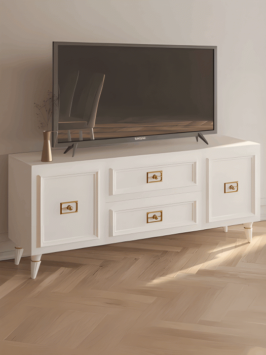 ТВ-тумбы, Комод Валенсия под телевизор 160х45х67 см золото