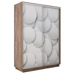 Шкаф-купе Экспресс 2-х дверный Фотопечать Шары Стекла 140х60х240