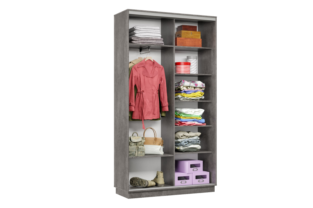 Шкафы-купе, Шкаф-купе Премьер Лайт 01 (05;05) двухдверный