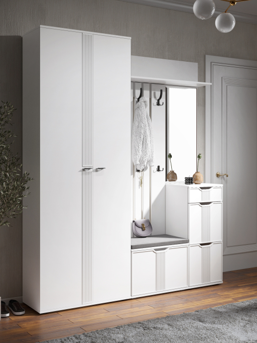 Шкафы двухстворчатые, Шкаф для одежды Эмилия ЭЛ-13К глухой