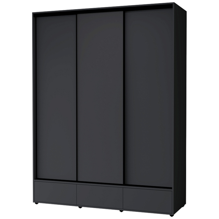 Шкафы-купе 3-х дверные, Шкаф-купе 3-дв  MOD 1800 лдсп/лдсп  (в2390*ш1800*г620)