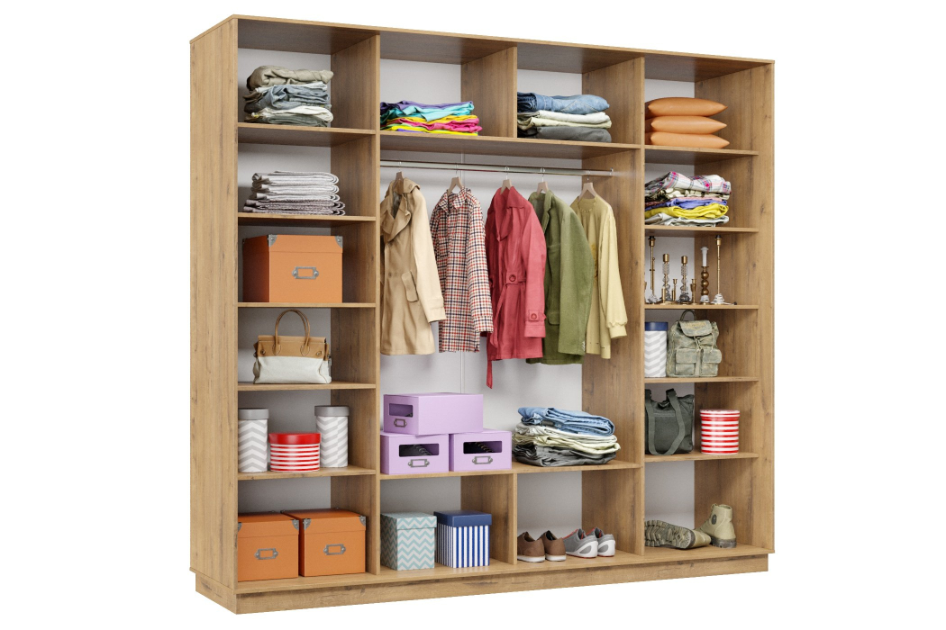 Шкафы-купе 3-х дверные, Шкаф-купе Премьер 58 (01ЗГ;01ЗГ;01ЗГ) фасады зеркало графит/трёхдверный/Профиль чёрный муар