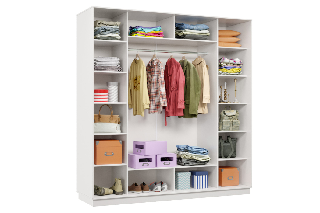 Шкафы-купе 3-х дверные, Шкаф-купе Премьер Лайт 36 (02;01;02) трехдверный