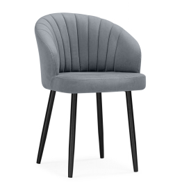 Стул на металлокаркасе Бэнбу некрутящийся marseille (чёрный)