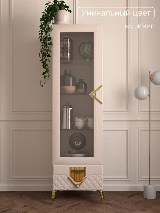 Шкафы пеналы, Шкаф 1-дверный Савелья кашемир