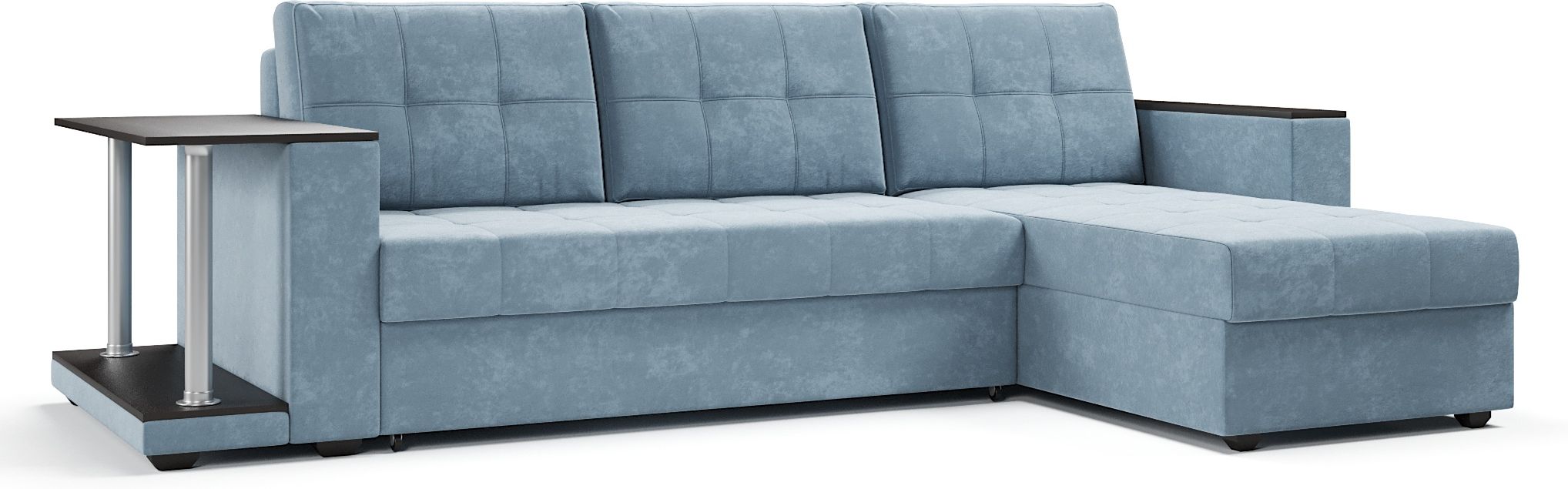 Диваны угловые, Диван-кровать угловой со столом Атланта Классик 145, велюр