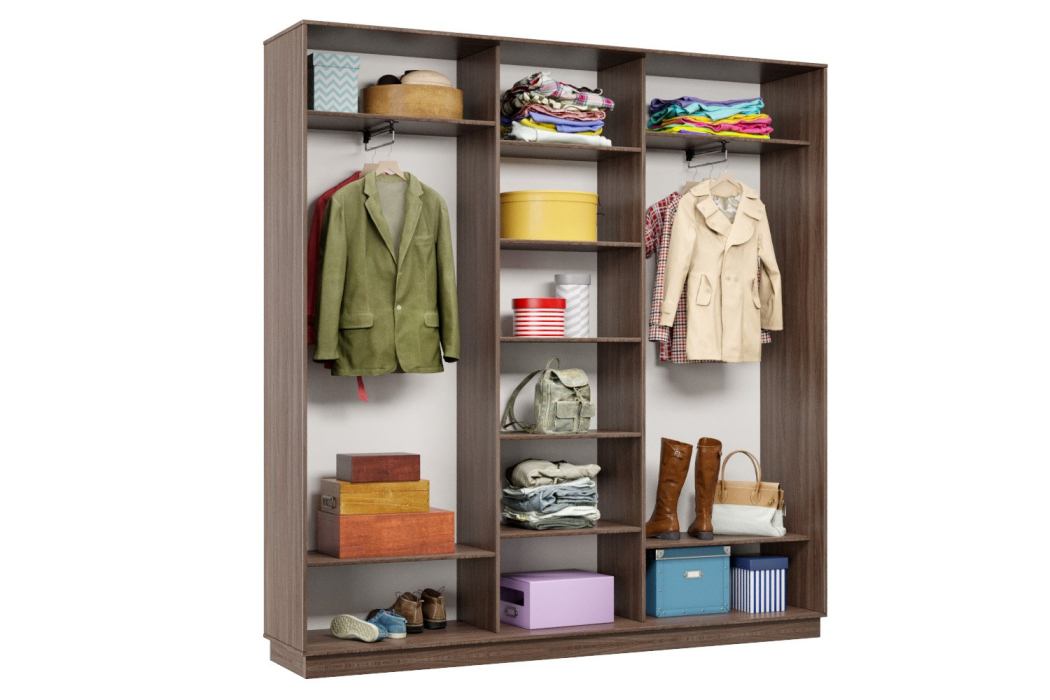 Шкафы-купе, Шкаф-купе Премьер 43 (16;16;16) трёхдверный