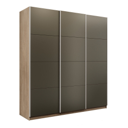 Шкаф-купе Прайм 3-х дверный Стекла хаки/Доводчики 210х57х230