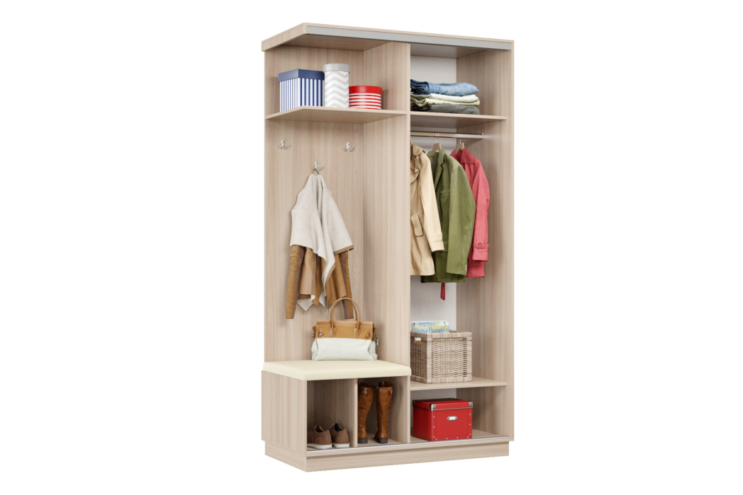 Прихожие, Прихожая Премьер 02 Лайт Мини 11 Левая Мягкая