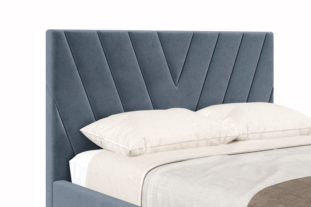 Мягкая кровать, Кровать Палермо 1400, велюр