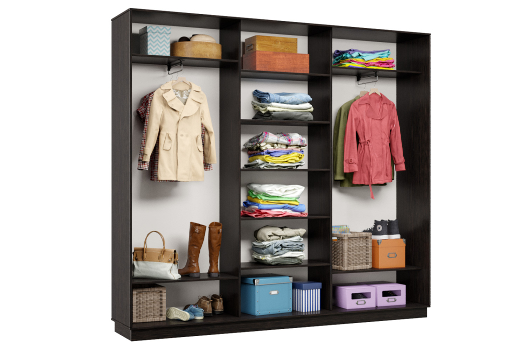 Шкафы-купе 3-х дверные, Шкаф-купе Премьер Лайт 53 (02;02;02) трехдверный