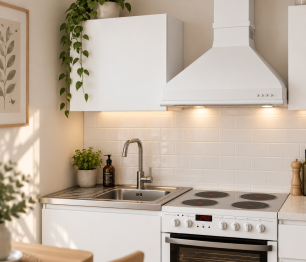 Кухонный гарнитур Леон прямой 100 см с ящиками, белый