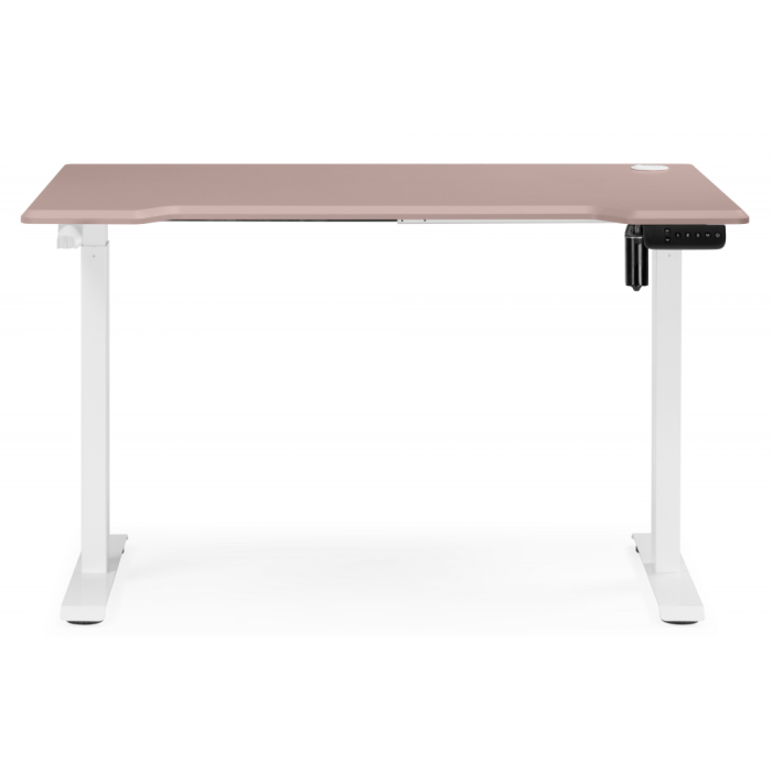 Прямые компьютерные столы, Компьютерный стол Маркос с механизмом подъема 140х80, белый