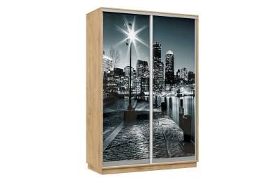 Шкаф-купе Премьер Лайт 02 Ф-1356 двухдверный