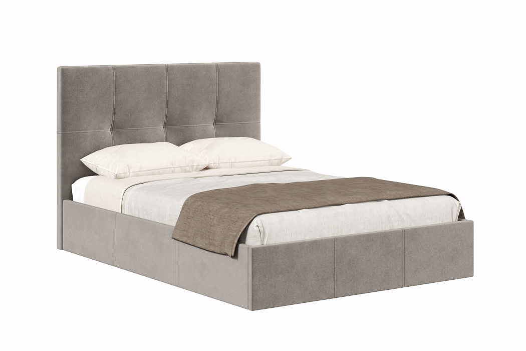 Мягкая кровать, Кровать Марсель 1400, велюр