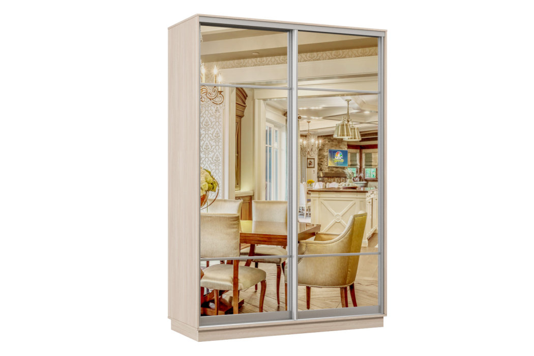 Шкафы-купе, Шкаф-купе Премьер Лайт 02 Мини (11;11) двухдверный