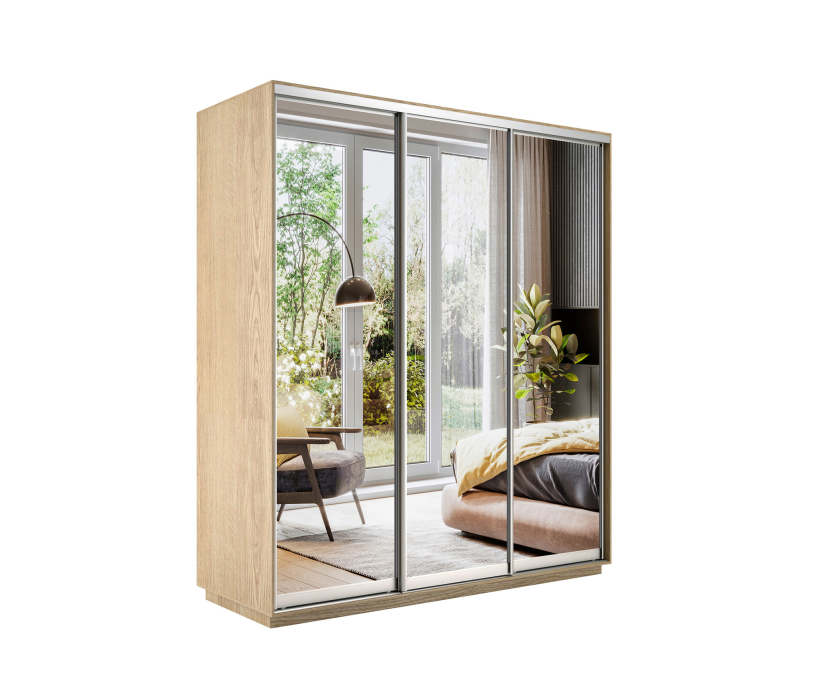 Шкафы-купе, Шкаф-купе Экспресс Экспенс трио 2400 x 1800 x 600