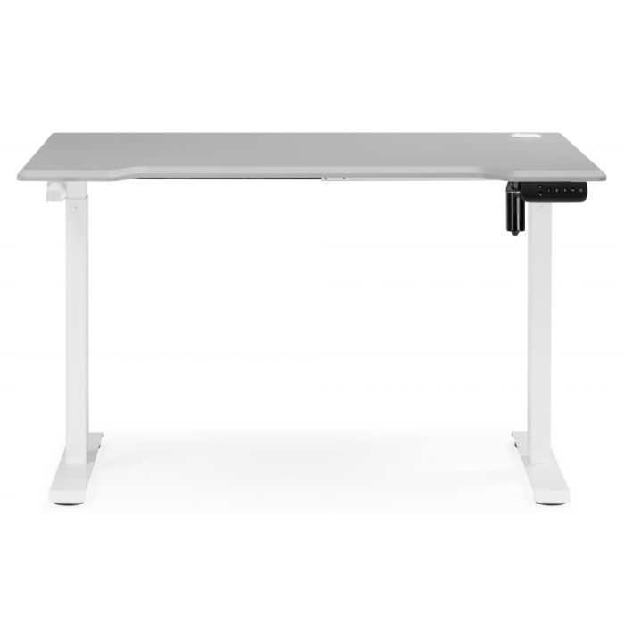 Прямые компьютерные столы, Компьютерный стол Маркос с механизмом подъема 140х80, белый