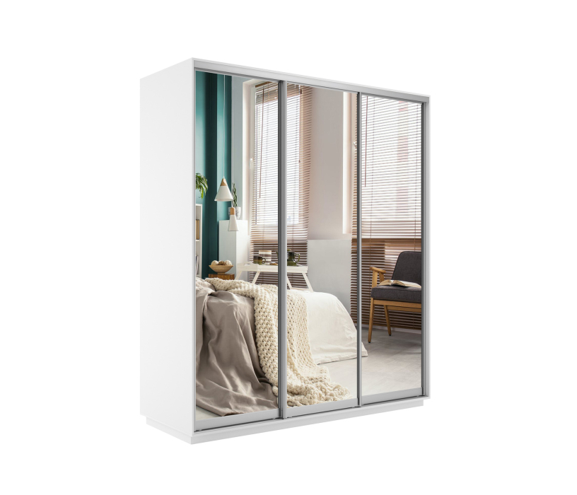 Шкафы-купе, Шкаф-купе Экспресс Экспенс трио 2200 x 2100 x 600