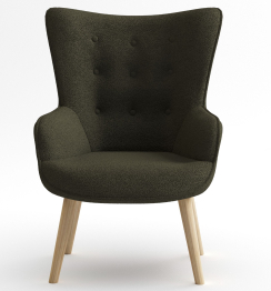 Кресло интерьерное Шелли, искусственный мех