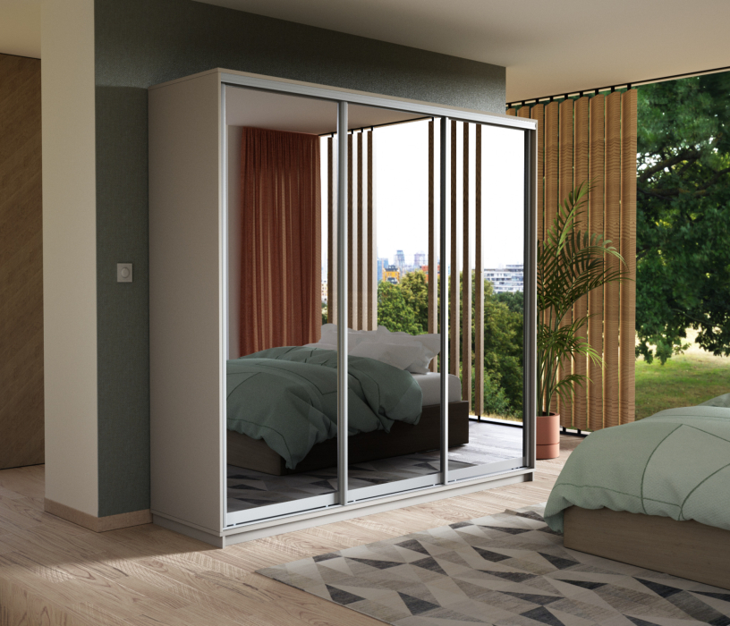 Шкафы-купе, Шкаф-купе Экспресс Экспенс трио 2400 x 2400 x 600