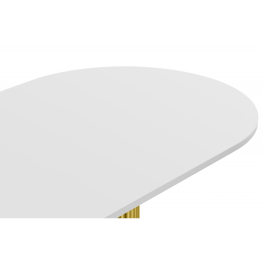 Стол Барон О 180 х 90 (золотые ноги)