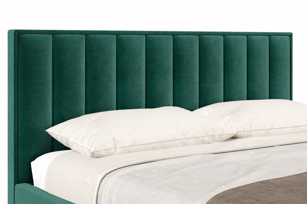 Мягкая кровать, Кровать Анкона 1800 с подъёмным механизмом, велюр